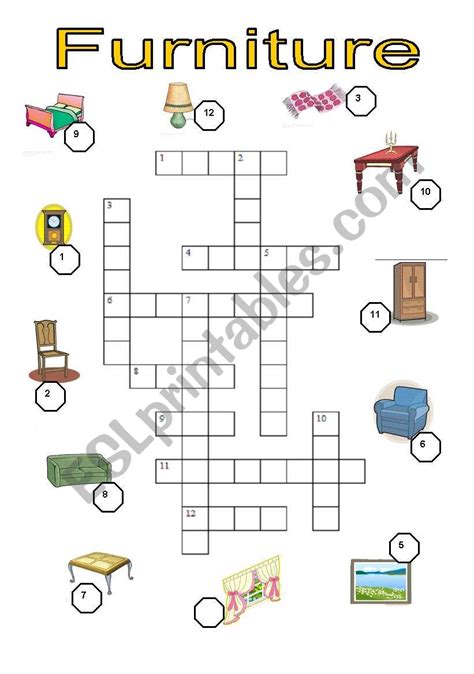 furniture item with shelves crossword.